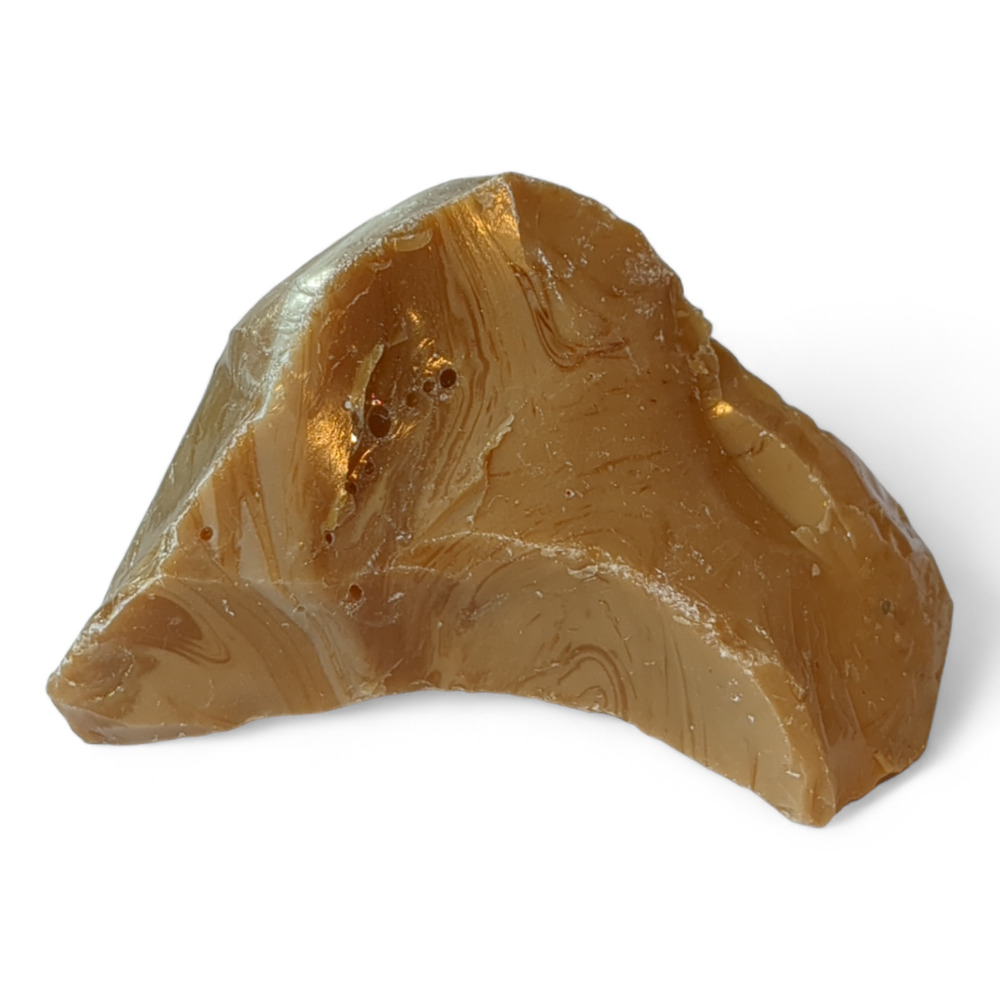 Carmel Chocolate Cream Art Glass‎ Cullet Swirled Opaque Slag Glass #4XL75